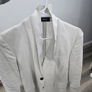 Theory Womens Off-White Blazer